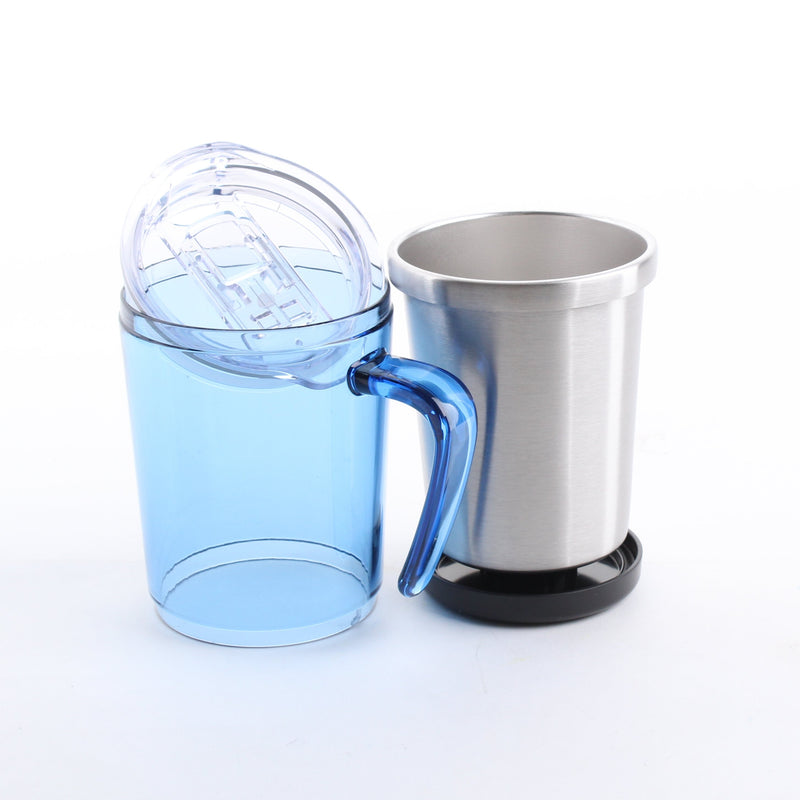 Double Layer Mug with Clear Lid
