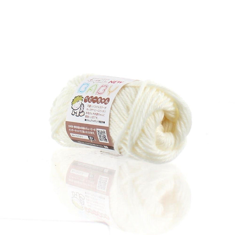 Knitting Yarn (60m/White/6.5x12cm/25g)