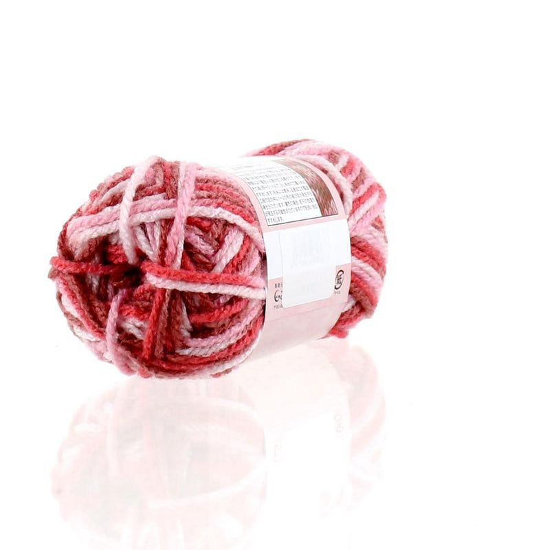 Knitting Yarn (Marbled/Red/Pink/14cm/Diameter 6cm/30g)