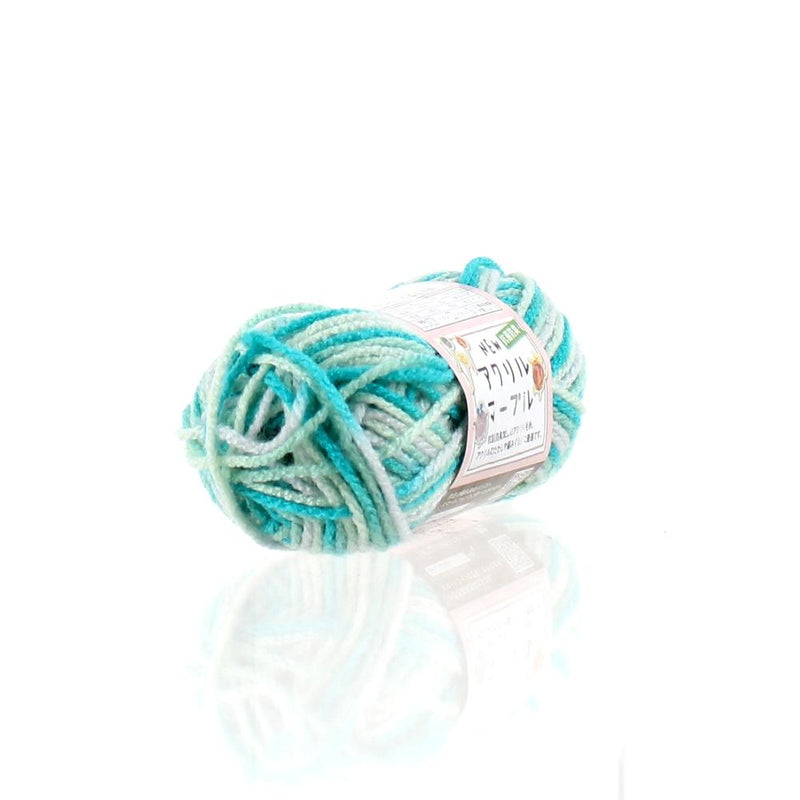 Knitting Yarn (Marbled/Green/14cm/Diameter 6cm/30g)