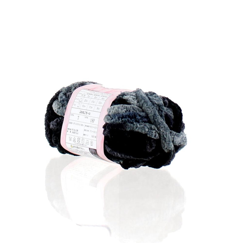 Knitting Yarn (Chenille/Fluffy/Grey/14x7cm)