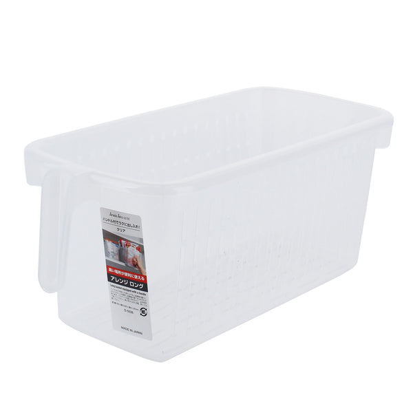 Plastic Rectangular Basket with Handle 