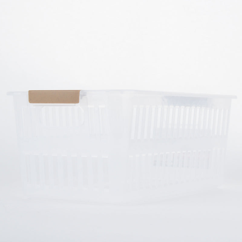 Plastic Storage Basket with Oval Shape Handle
