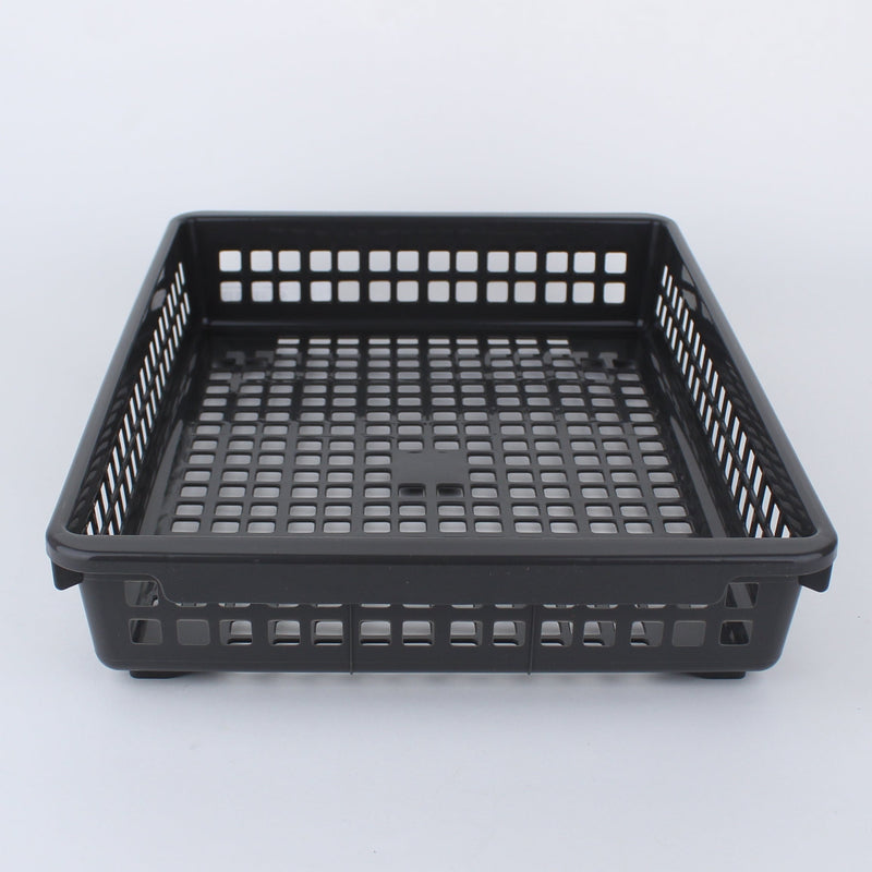 Grey Stackable Shallow Basket 