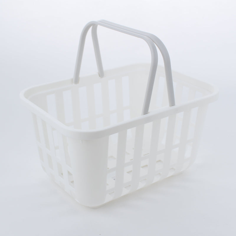 Storage Basket (PP/With Handles/18x25.3x14cm/SMCol(s): White)