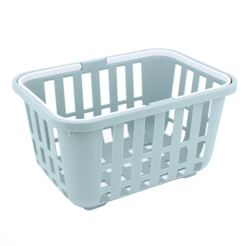 Storage Basket (PP/With Handles/18x25.3x14cm/SMCol(s): Blue/Green)