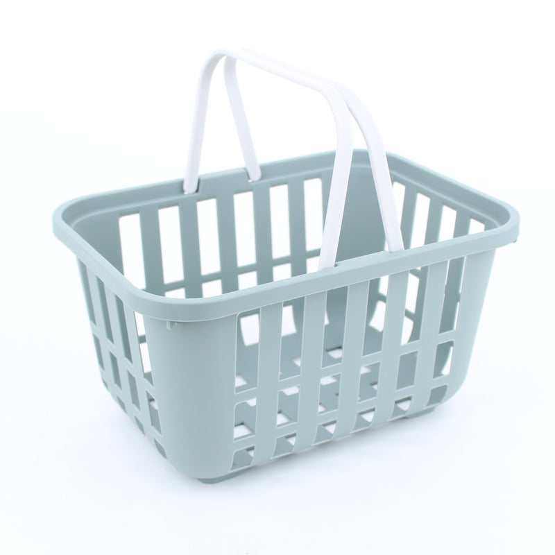 Storage Basket (PP/With Handles/18x25.3x14cm/SMCol(s): Blue/Green)