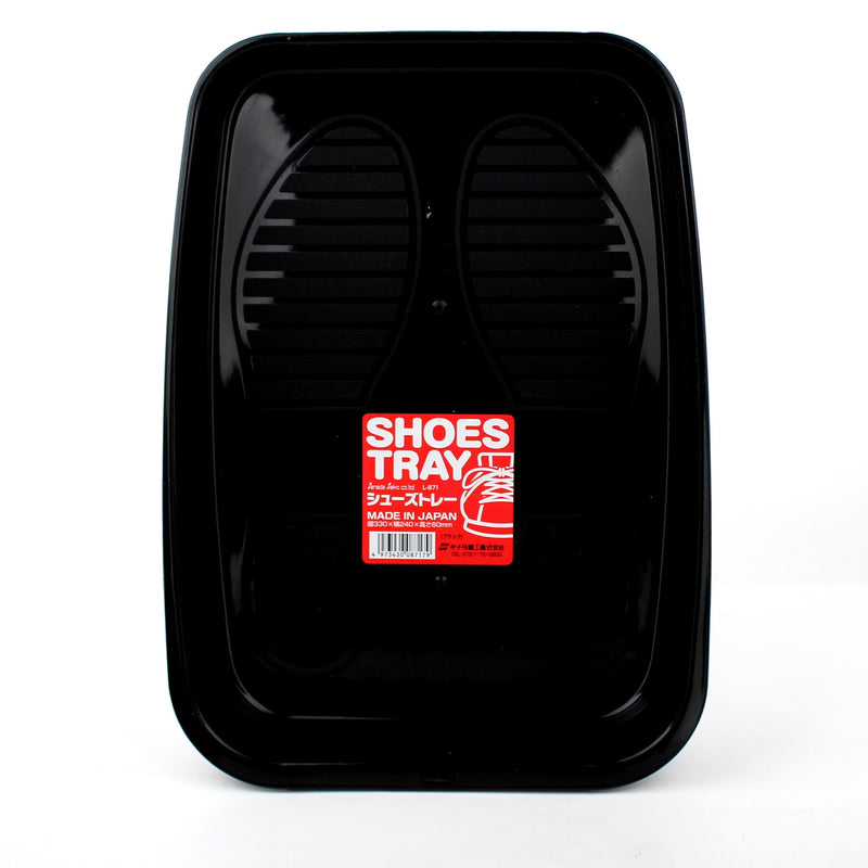Shoes Tray (Plastic/Rectangle/BK/32x24x6cm)