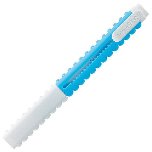 Eraser (Stick/Connectable to Other Blox Items/2x1.6x14.3cm/Shachihata/Artline Blox/SMCol(s): Light Blue,White)