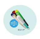 Eraser (Stick/Connectable to Other Blox Items/2x1.6x14.3cm/Shachihata/Artline Blox/SMCol(s): Green,White)