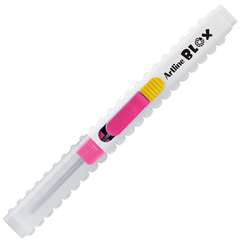 Scissors (Stick/Connectable to Other Blox Items/16x16x14.3cm/Shachihata/Artline Blox/SMCol(s): Pink,White,Yellow)