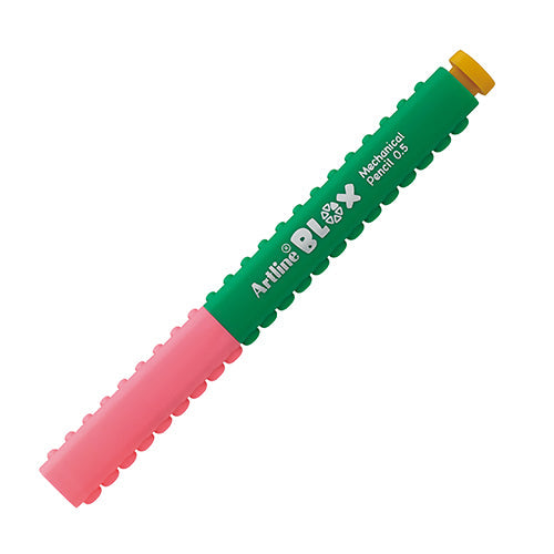 Mechanical Pencil (0.5mm/Connectable to Other Blox Items/0.5 mm/1.3x1.6x14.4cm/Shachihata/Artline Blox/SMCol(s): Green,Pink)