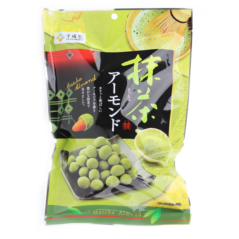 Chocolate Coated Almonds (Matcha/110 g/Sennarido)