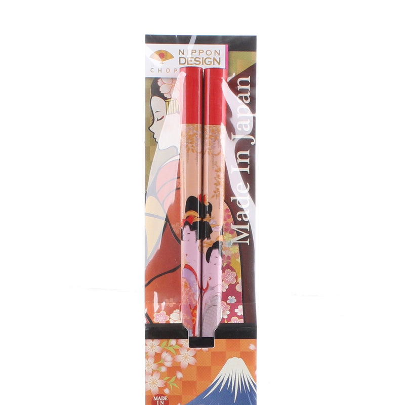 Utamaro Painting Wooden Chopsticks