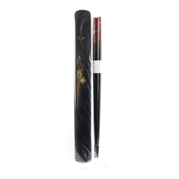 Floral Bamboo Chopsticks with Case