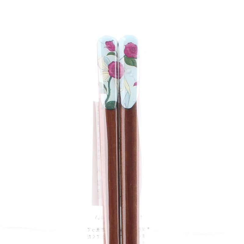 Aqua Rose Wooden Chopsticks