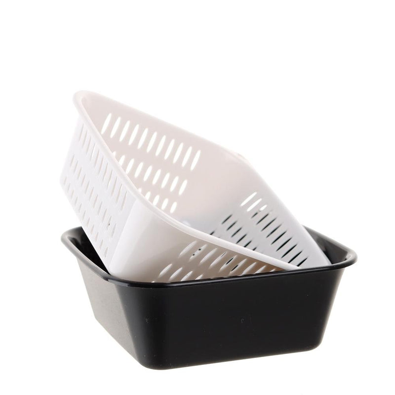 Straining Tray Set (Polypropylene/Rectangular/18x18cm)