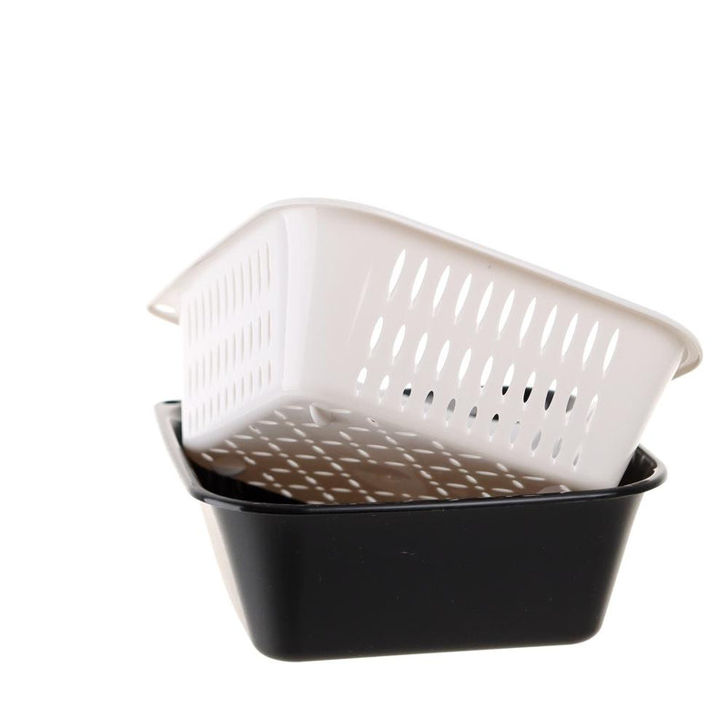 Straining Tray Set (Polypropylene/Rectangular/18x18cm)