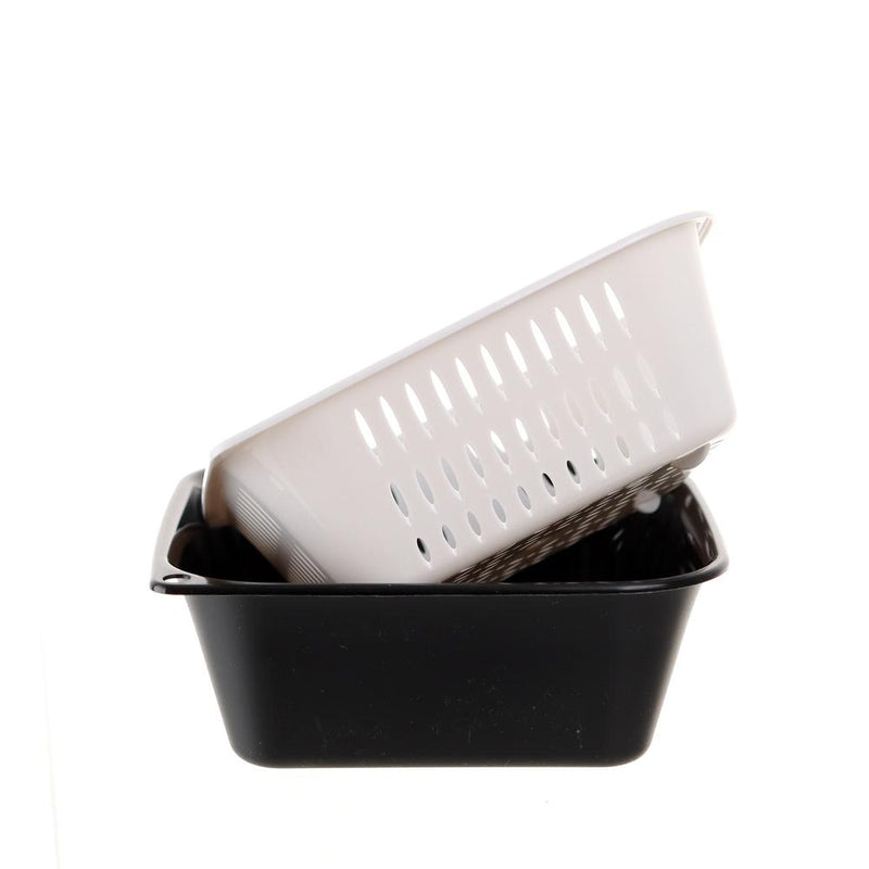 Straining Tray Set (Polypropylene/Rectangular/18x18cm)