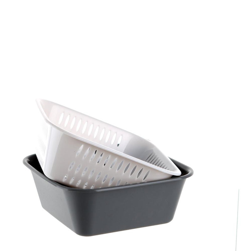 Straining Tray Set (Polypropylene/Rectangular)