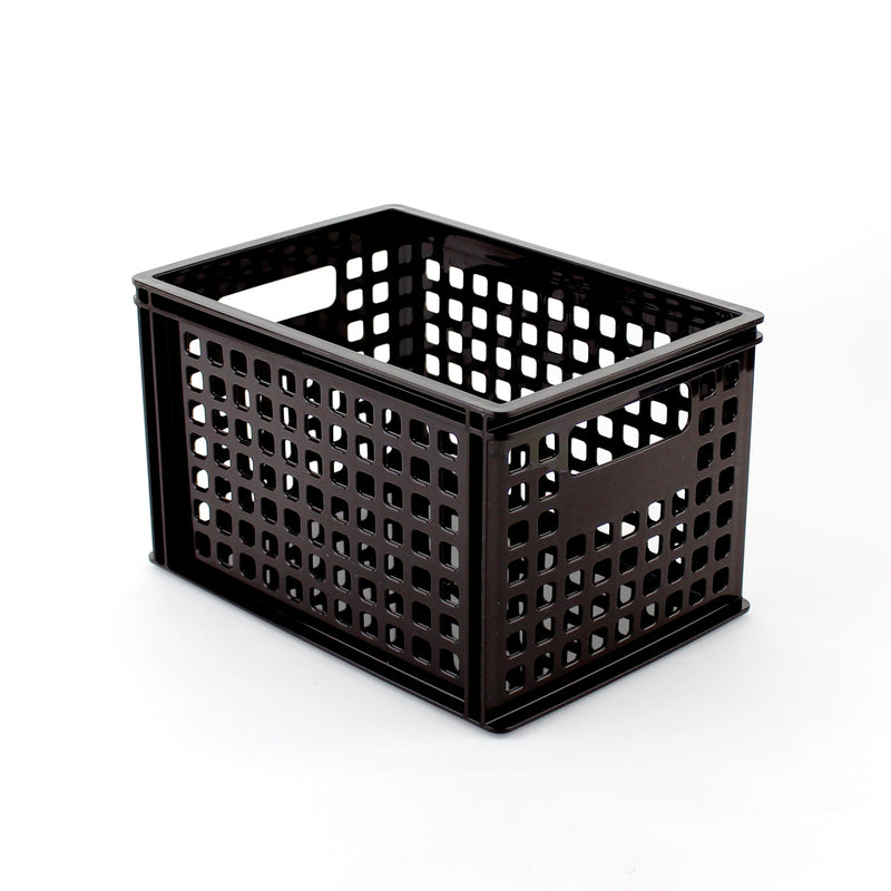 Container (L Shape/DK BN/22x15.3x13.3cm)