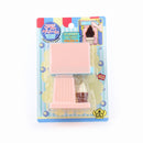 Toy Soft Serve Dispenser (For Playing House/Dispenser: 10.5x4.5x7cm/Cone: d.1.9x2cm/Ice Cream: d.1.7x3.6cm/SMCol(s): Pink/Blue)