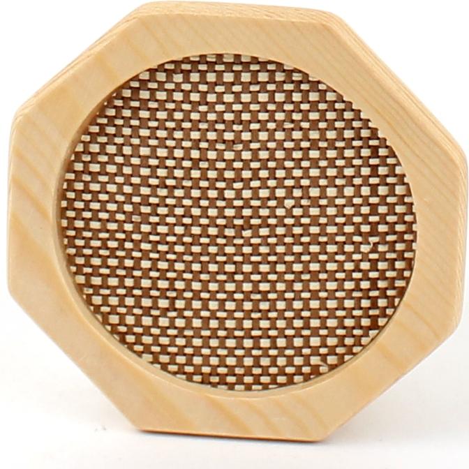 Coaster (Wood/Mesh/Octagon/BN/d.9.5cm)