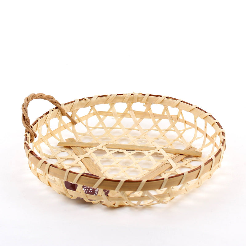 Tray (Bamboo/Round/16cm* 18cm)