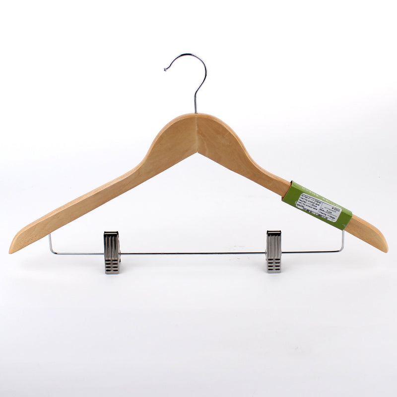 Hanger - Wood (Wood/w/Pinches)
