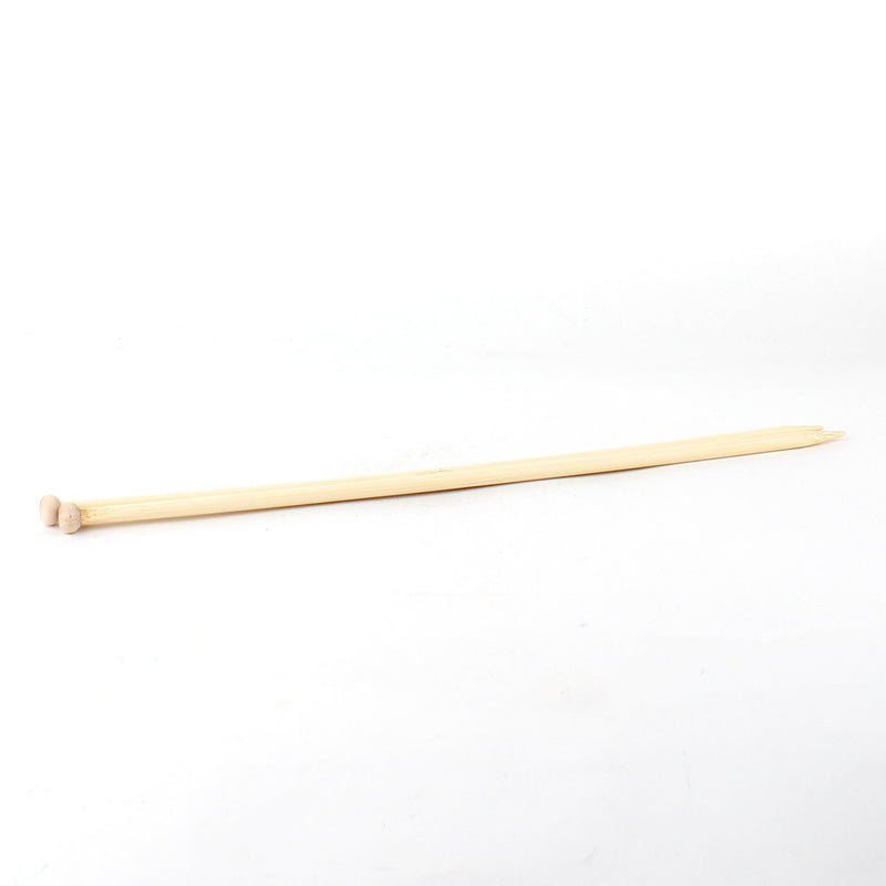 Knitting Needles (Bamboo/Bamboo/Single Pointed/2pcs)