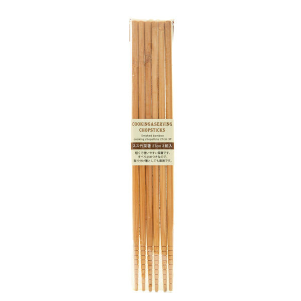 Cooking Chopsticks (Bamboo/27cm (3 Pairs/Paires)/SMCol(s): Beige)