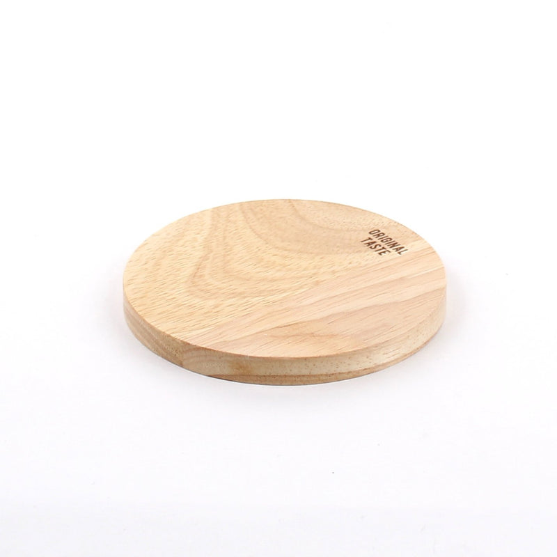 Coaster (Wood/Logo/0.9cm/d.9.3cm)