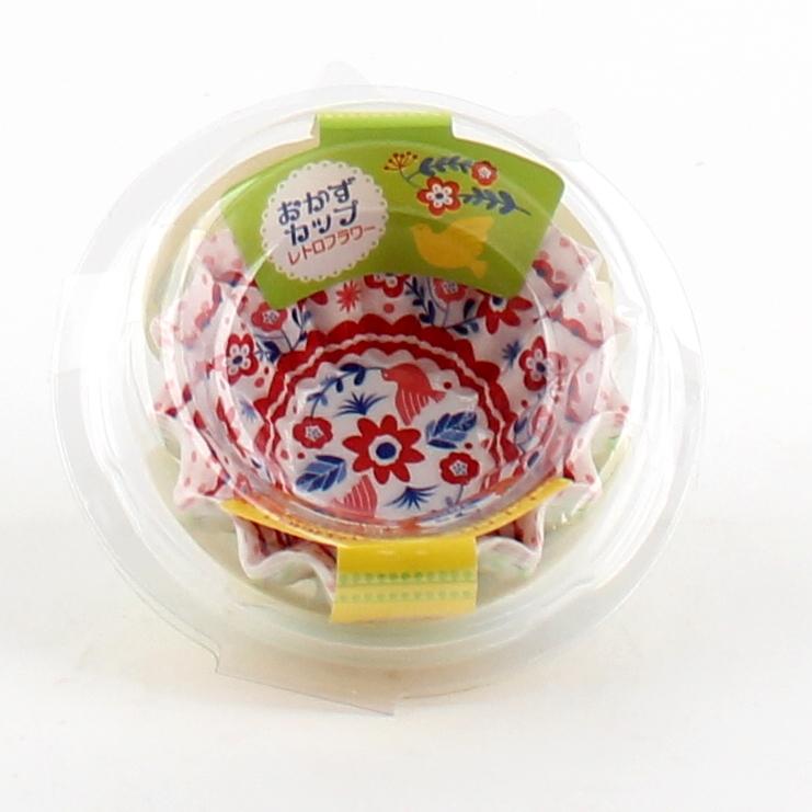 Disposable Paper Food Cups (PET/Flowers/Round/RD/GN/d.3x2cm (36pcs))