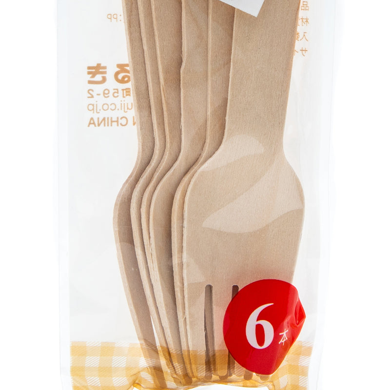 Wooden Fork (Dessert/16cm (6pcs))