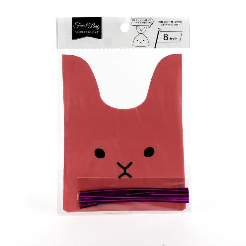 Gift Bag (PE/Rabbit/PK/15x11cm (8pcs))