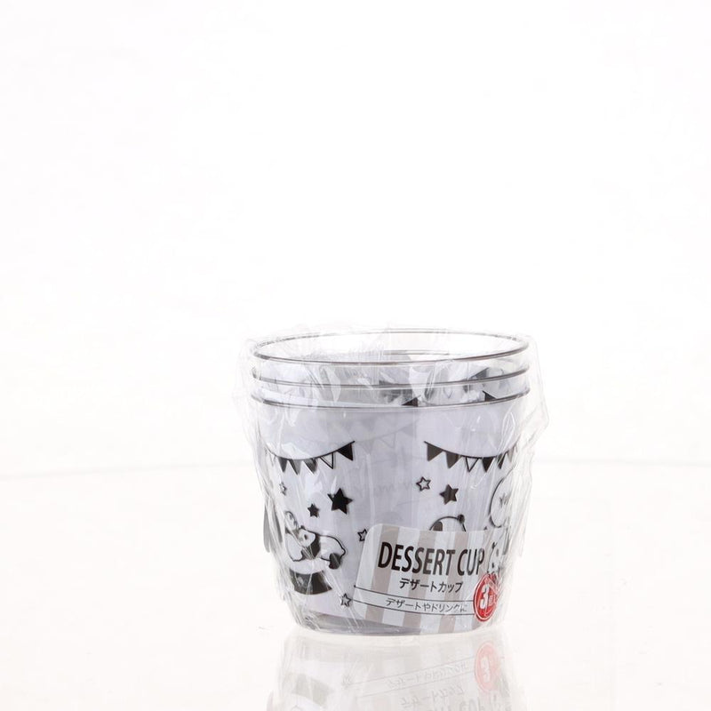 Dessert Cups (PS/Panda/Clear/Black/Diameter 5.6x6.4cm (3pcs))