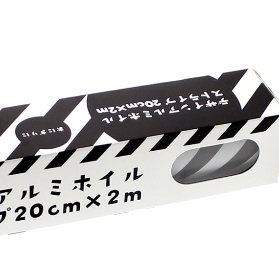 Aluminum Foil (Stripes/WT/BK/20x200cm)