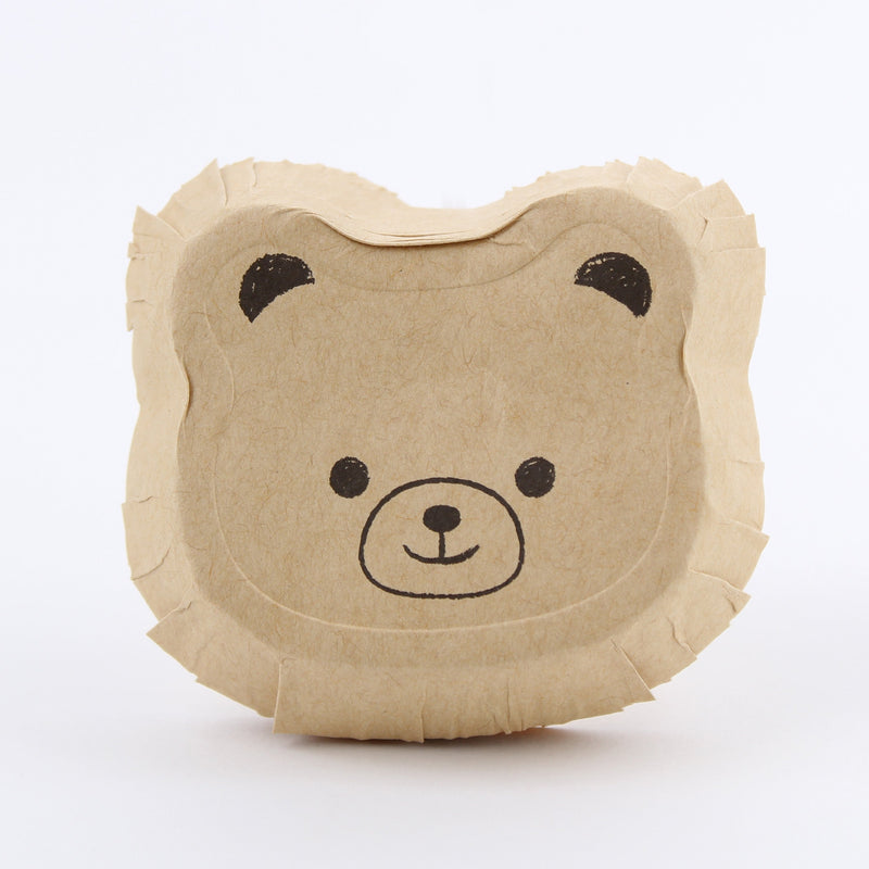 Baking Moulds (Paper/Disposable/For Madeleine/Bear-Shaped/5.6x6.2x1.7cm (7pcs)/SMCol(s): Beige)