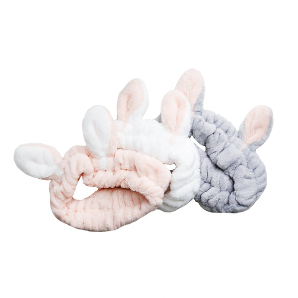 Hairband (Fluffy/Rabbit Ears/SMCol(s): White/Pink/Grey)