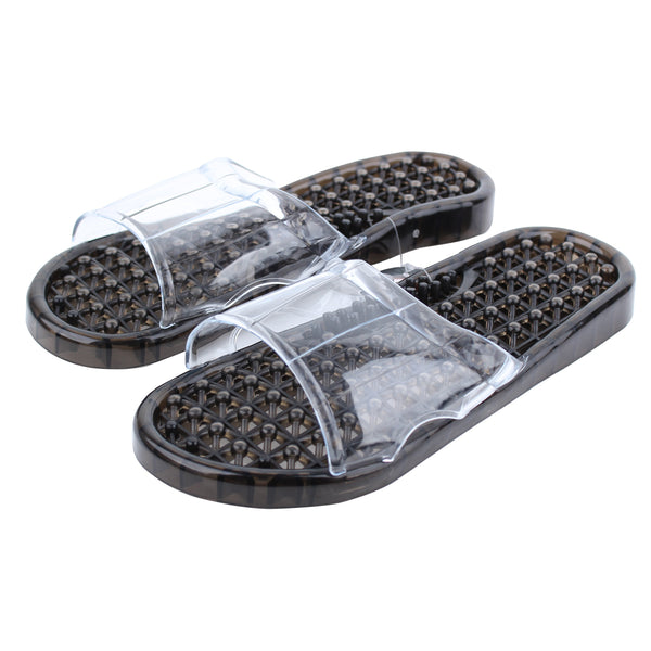 Slippers (For Balcony/Clear Band/24.5cm/1 Pair/SMCol(s): Black)