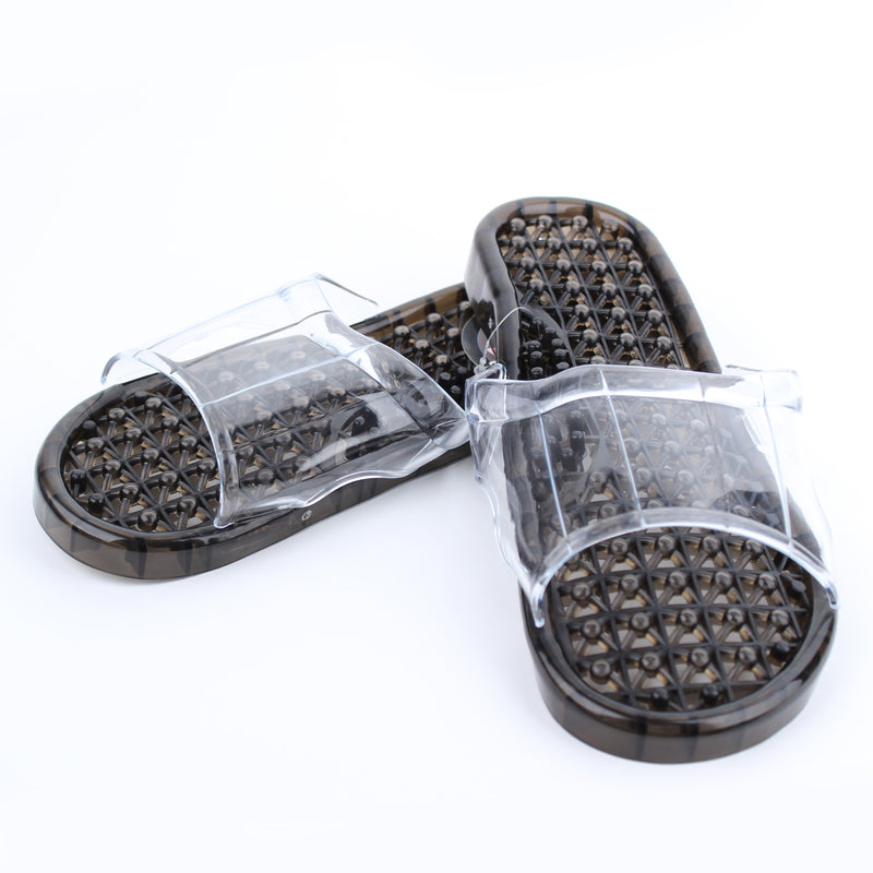 Slippers (For Balcony/Clear Band/24.5cm/1 Pair/SMCol(s): Black)