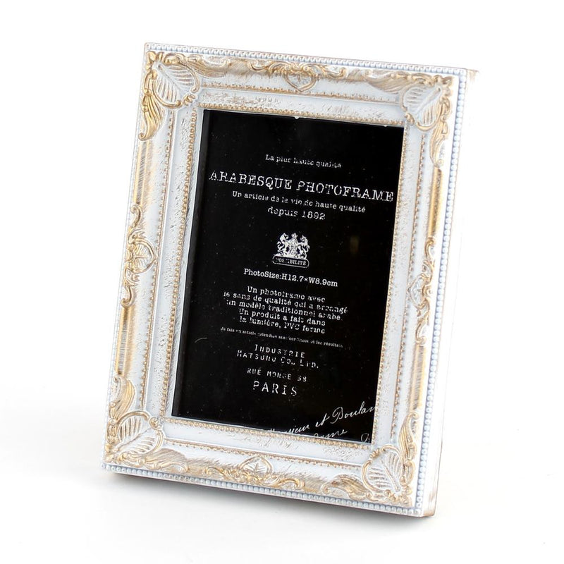 Photo Frame (Arabesque/WT*BK/15.5x12x2cm)