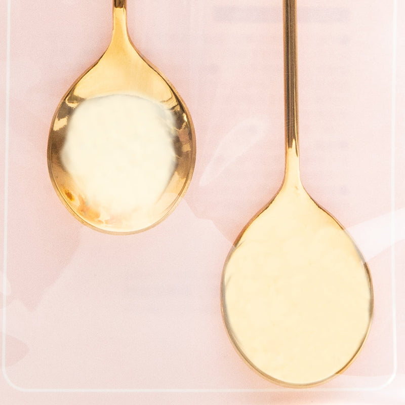 Spoons (Stainless Steel/Lollipop/3x13cm (2pcs)/SMCol(s): Gold)