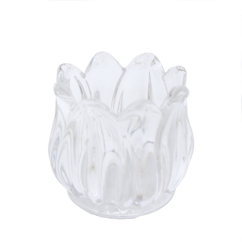 Candle Holder (Glass/Tulip/6.5cm/Ø6.5cm/SMCol(s): Clear)