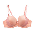 T-Shirt Bra with Lace (Beige)