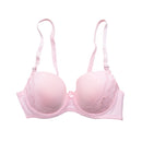 T-Shirt Bra with Lace (Pink)