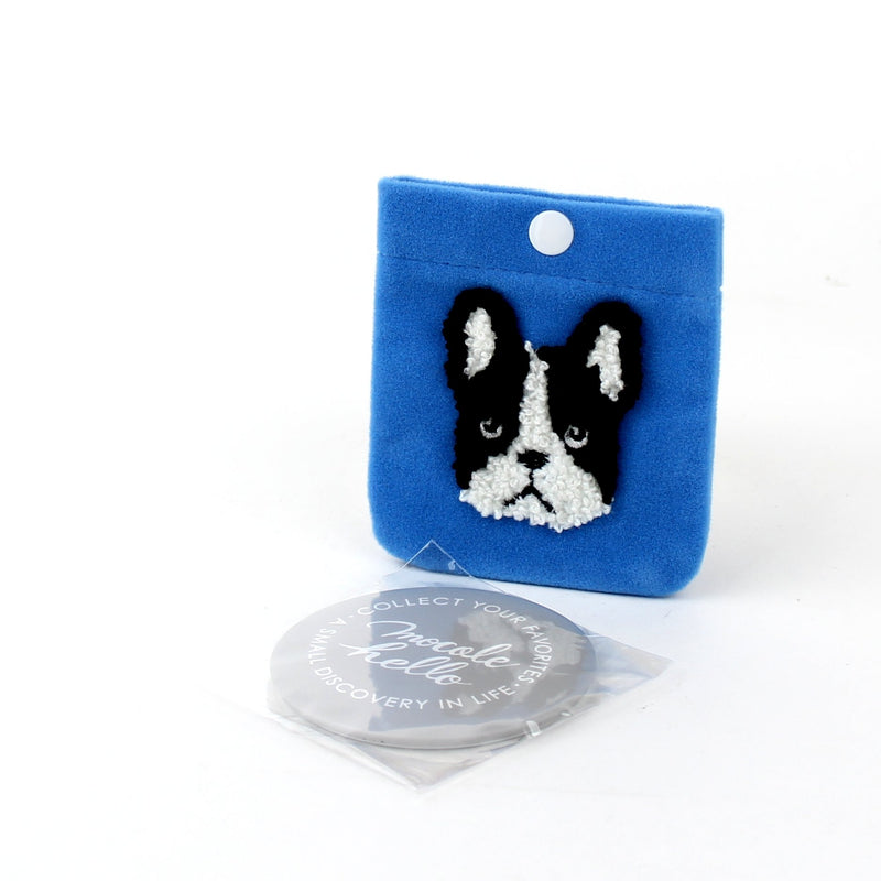Mirror with French Bulldog Pouch