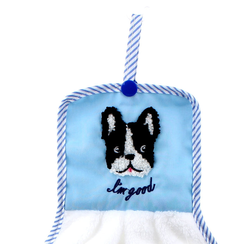 French Bulldog Dress Shaped Hand Towel  with a Snap button