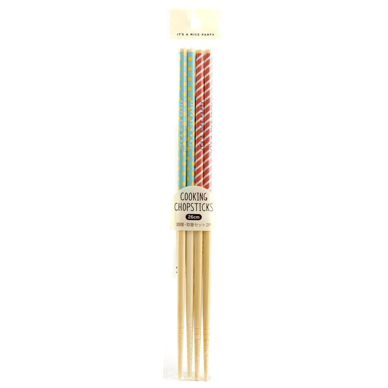 Chopsticks (Bamboo/Stripes/Polka Dots/26cm (2pcs))