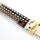 Cooking Chopsticks (Polka Dots*Gingham/BN*BK/26x2.5x0.5cm (2pr))